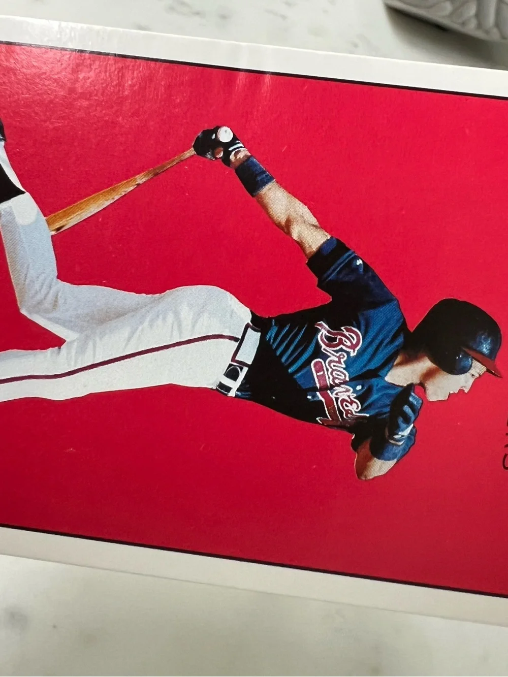 1991 Waldo Candies - Dave Justice #3 Atlanta Braves - RARE Food Issue -Ex / Read